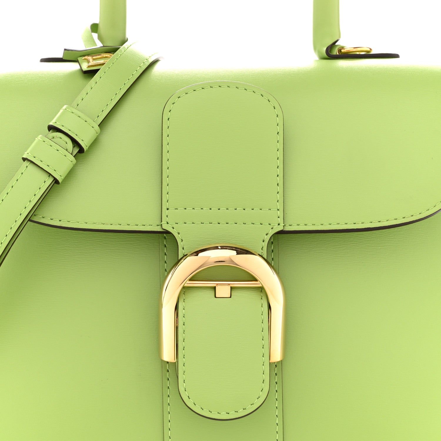 Delvaux Box Calfskin PM Brillant Satchel Aloe 9 of 11