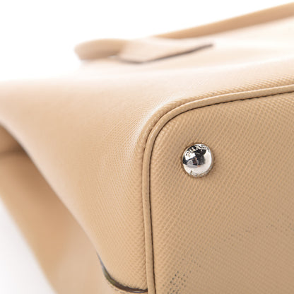 Prada Saffiano Cuir Twin Tote Noisette 12 of 15