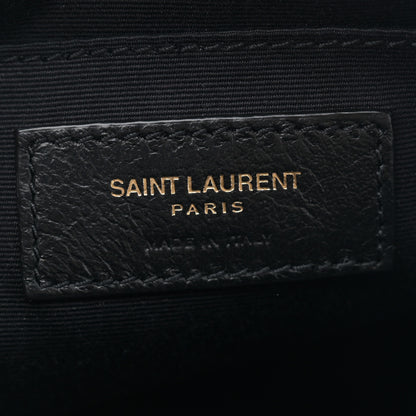 Saint Laurent Suede Calfskin Quilted Monogram Round Crossbody Bag Vintage Cork 6 of 9