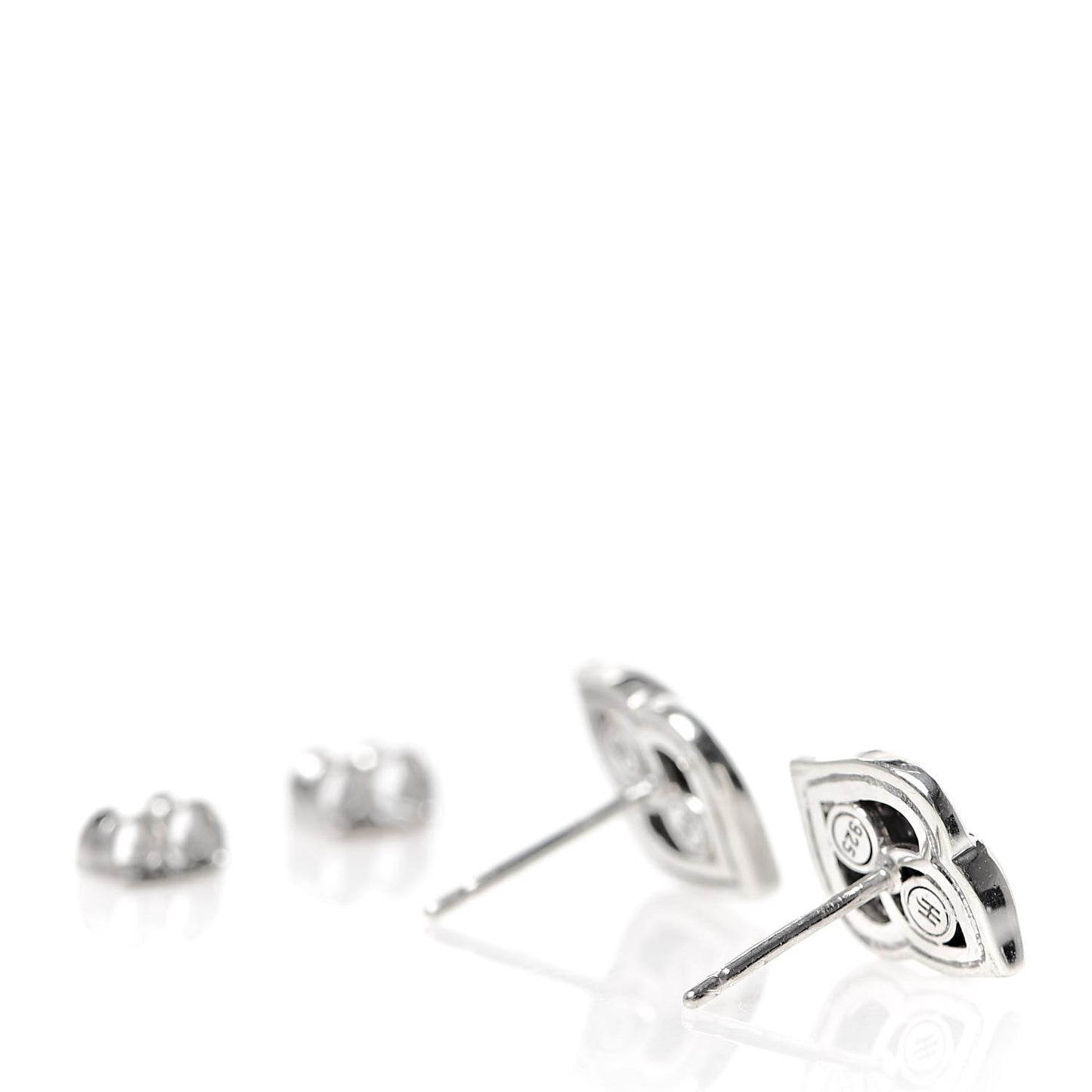 Sterling Silver Black Sapphire Spinel Legends Naga Stud Earrings