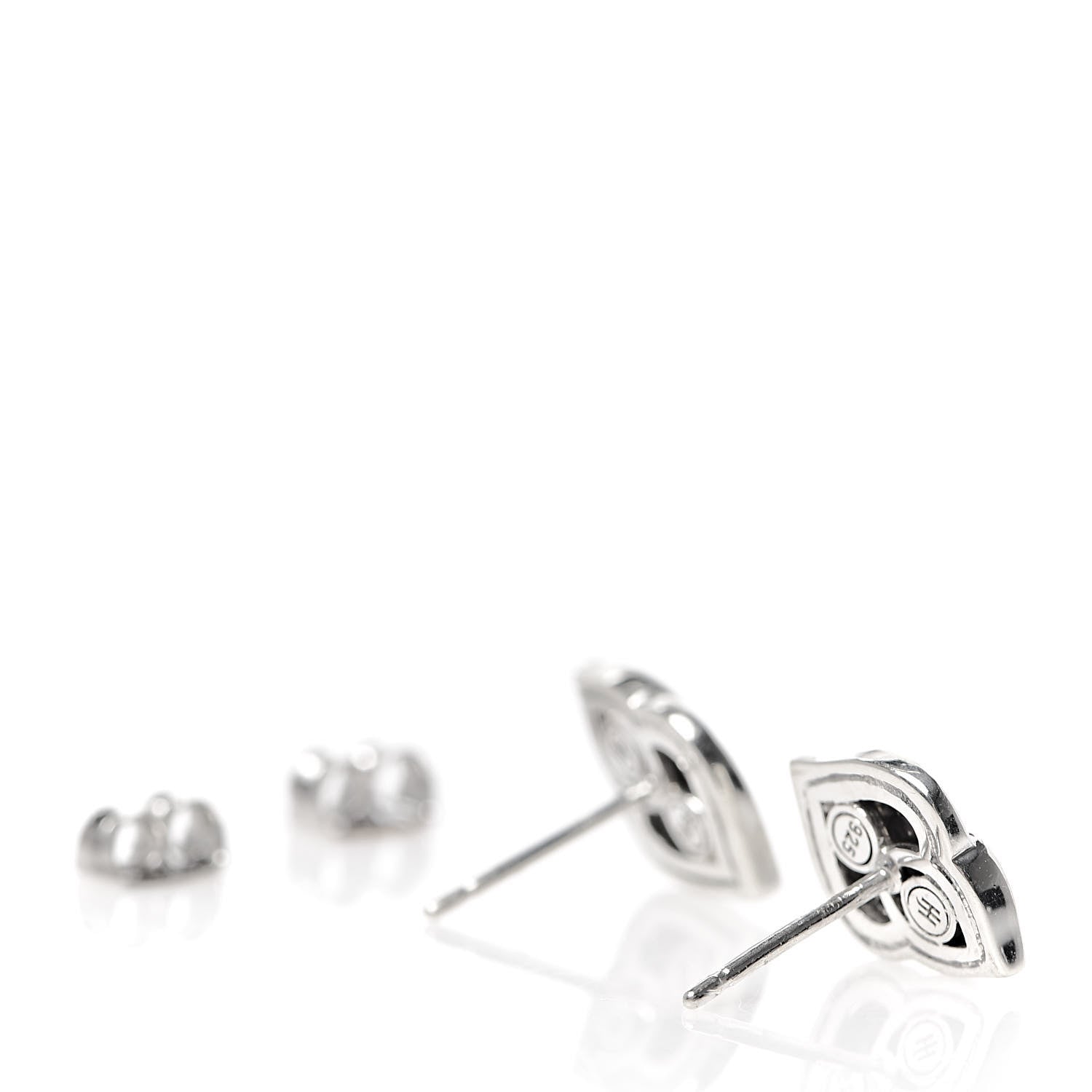 John Hardy Sterling Silver Black Sapphire Spinel Legends Naga Stud Earrings 3 of 4
