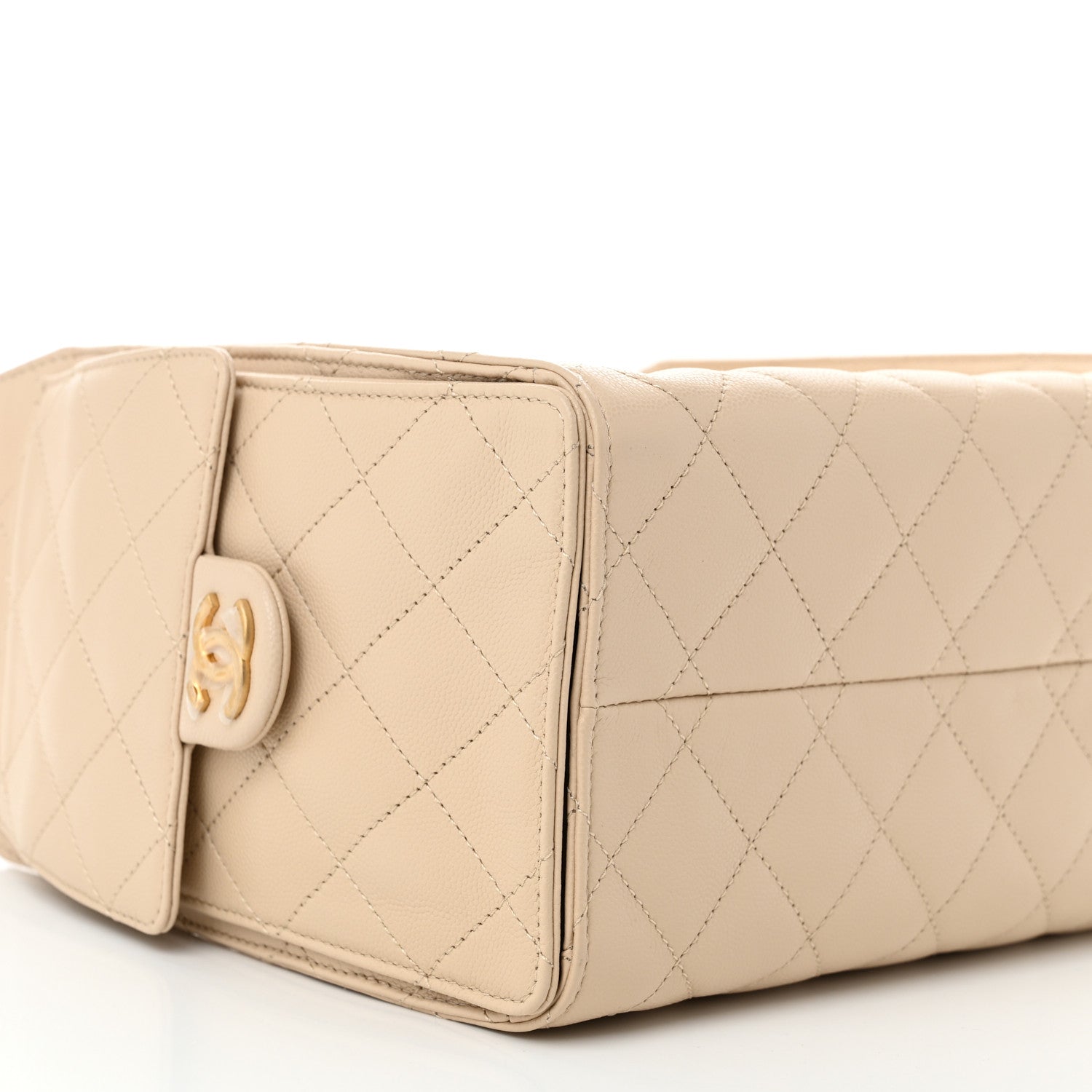 Chanel Caviar Quilted Small Chanel 25 Handbag Beige 9 of 10