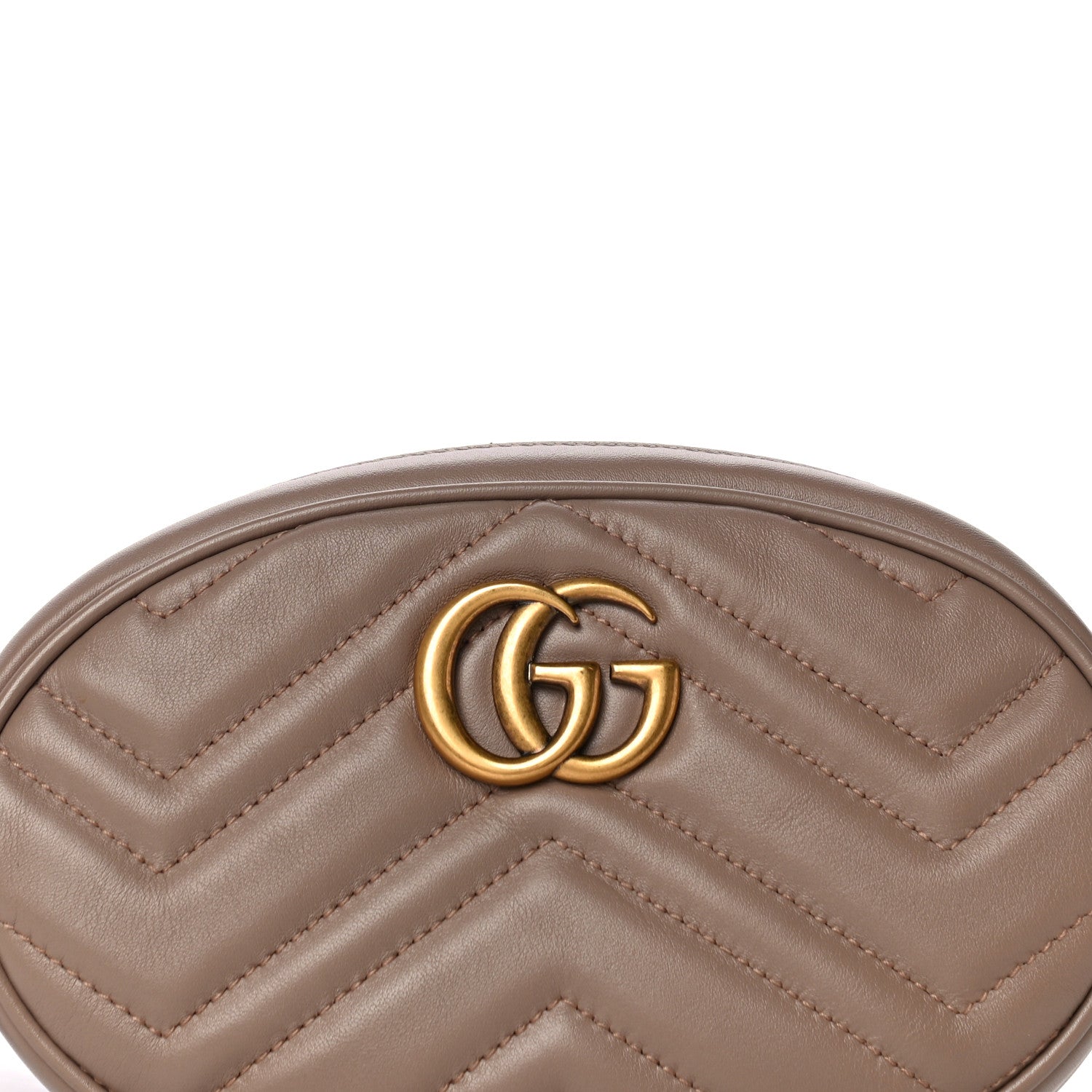 Gucci Calfskin Matelasse GG Marmont Belt Bag 85 34 Porcelain Rose 9 of 11