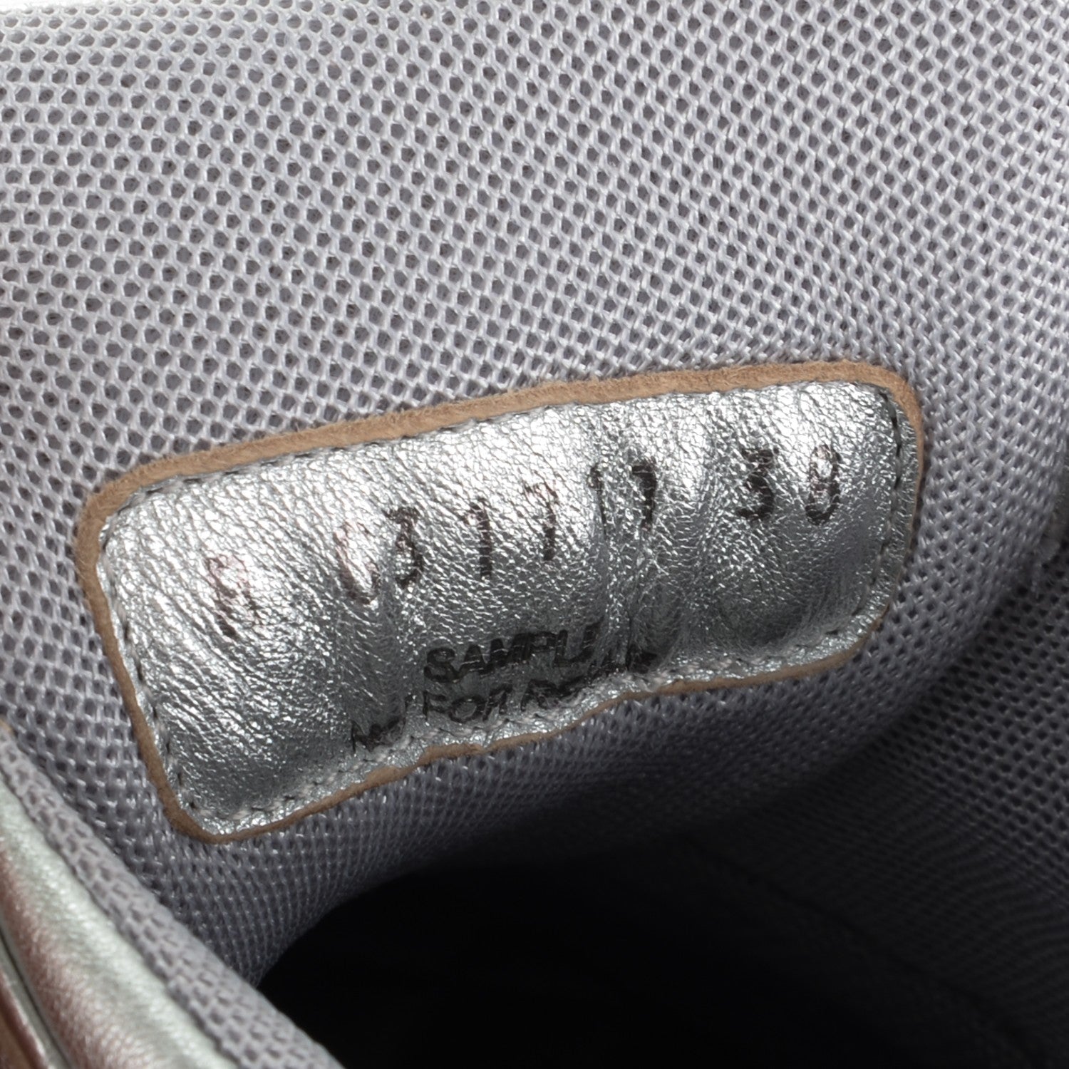Chanel Metallic Lambskin CC Sneakers 38 Silver 7 of 7