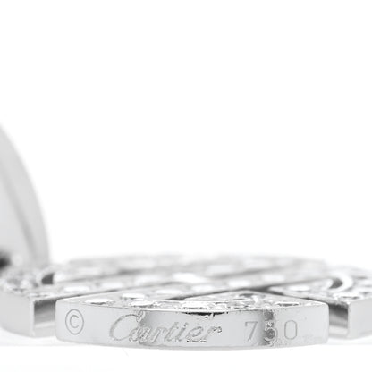Cartier 18K White Gold Diamond Longevity Charm 4 of 4