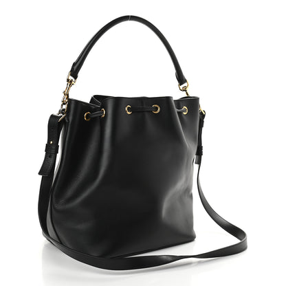 Saint Laurent Calfskin Large Emmanuelle Bucket Bag Black 3 of 8