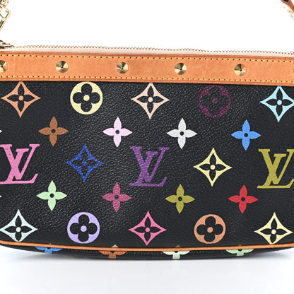 Louis Vuitton Monogram Multicolor Pochette Accessories Black 7 of 9