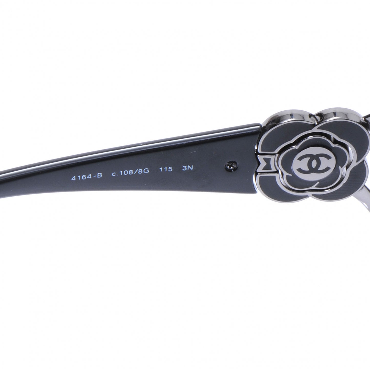 Swarovski Crystal Camellia CC Sunglasses 4164-B Black