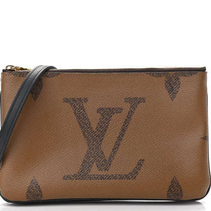 Louis Vuitton Reverse Monogram Giant Double Zip Pochette 7 of 10