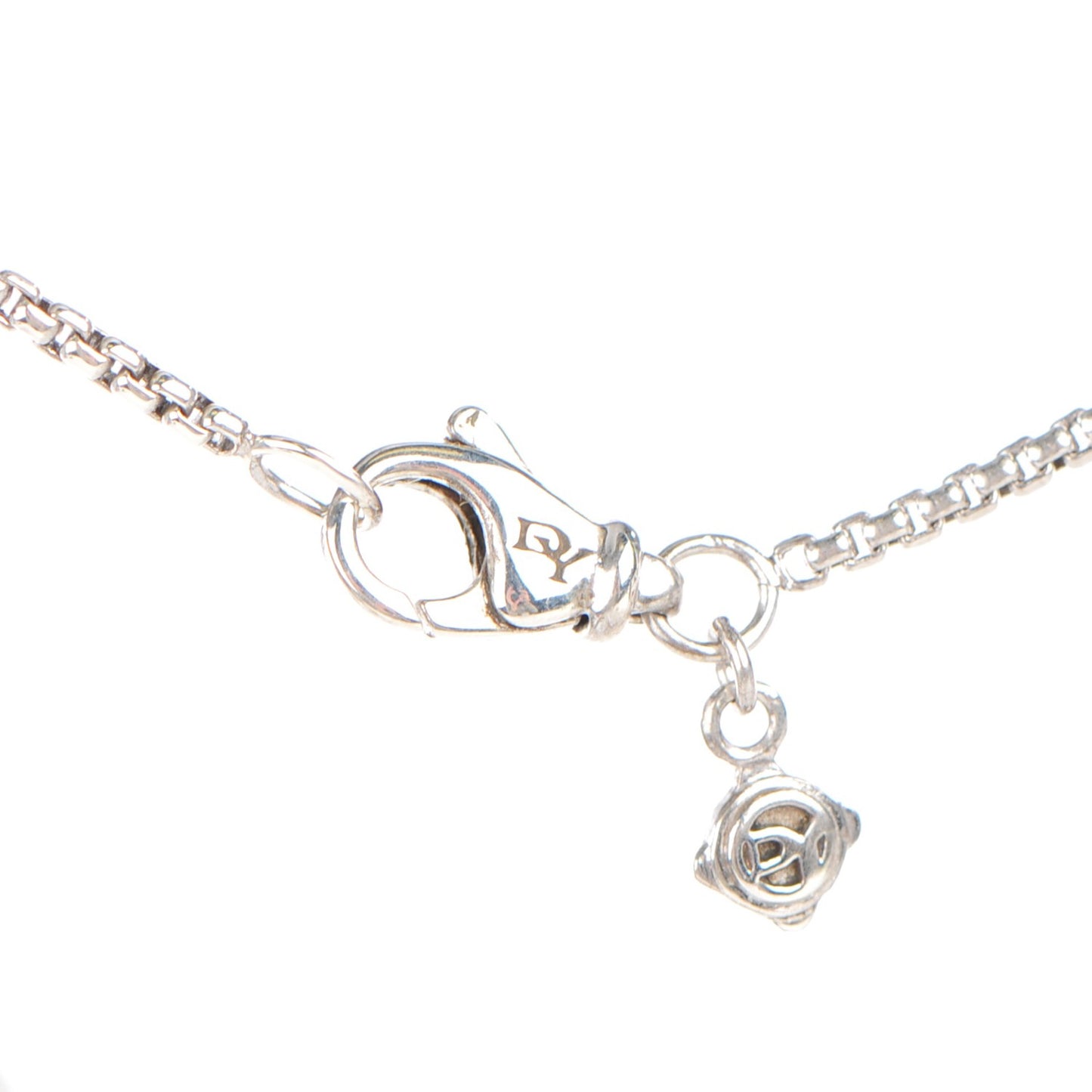 Sterling Silver Diamond Pave 29mm Crossover Cross Necklace
