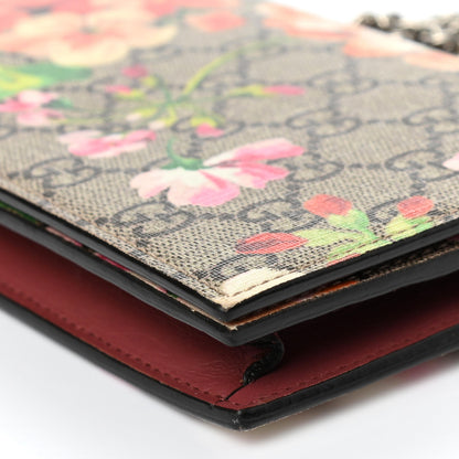 Gucci GG Supreme Monogram Blooms Chain Wallet Beige Multicolor Dry Rose 5 of 10