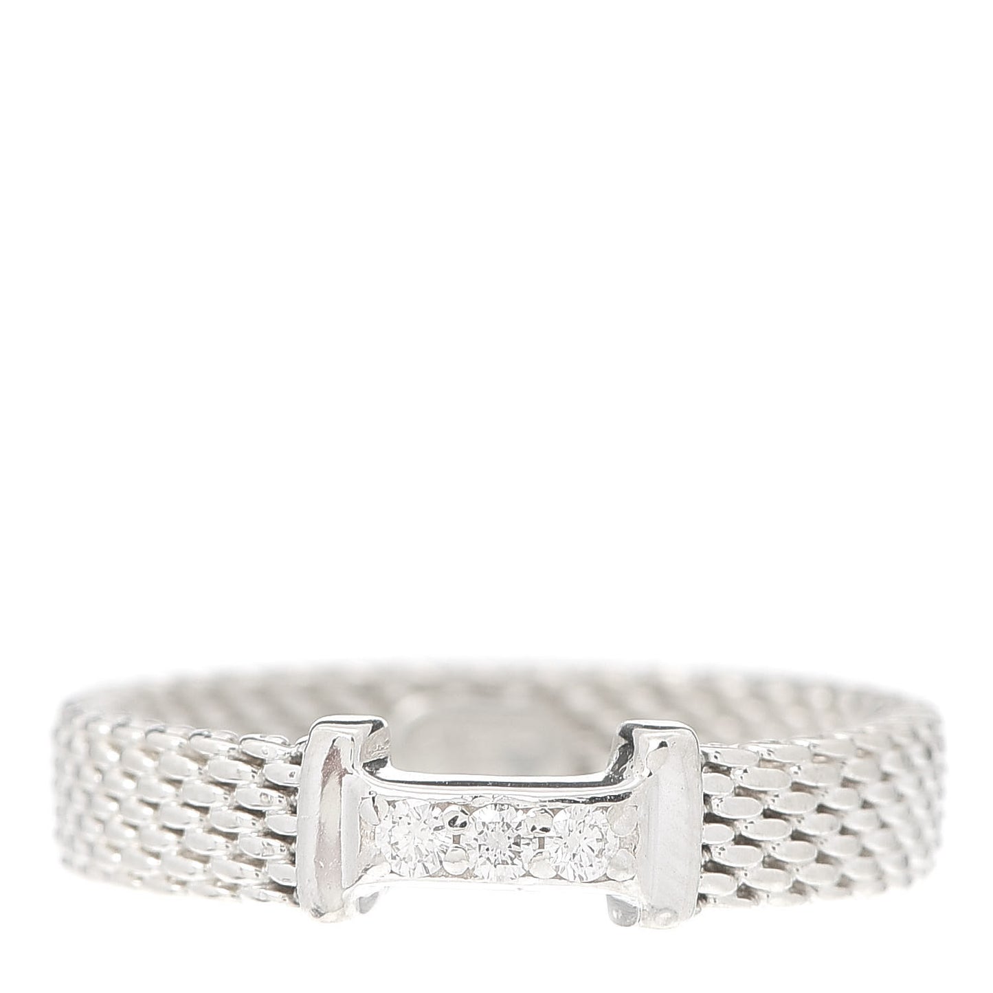 Sterling Silver Diamond Narrow Somerset Ring 50 5.25