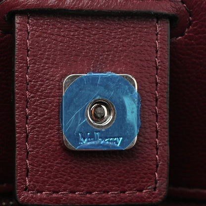 Mulberry Micro Classic Grain Small Iris Shoulder Bag Black Cherry 6 of 10