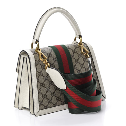 Gucci GG Supreme Monogram Small Queen Margaret Top Handle Bag White 3 of 11