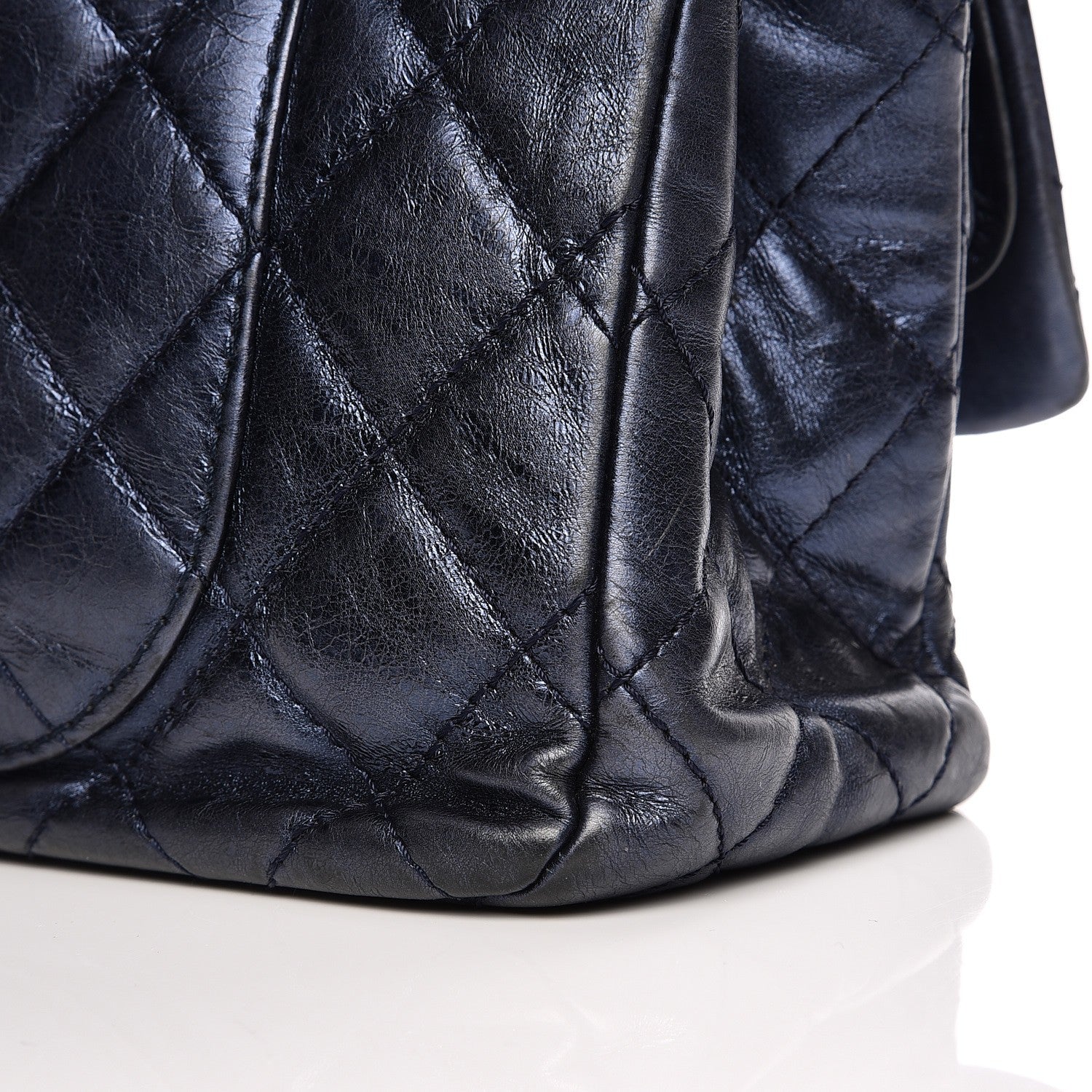 Chanel Metallic Calfskin 2.55 Reissue Flap 227 Blue 7 of 12
