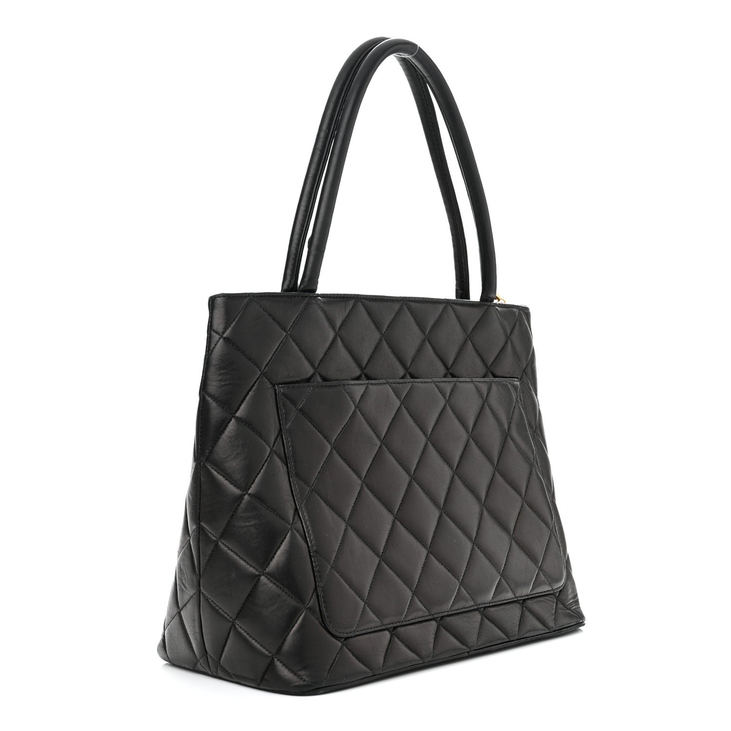 Chanel Lambskin Quilted Medallion Tote Black 3 of 12