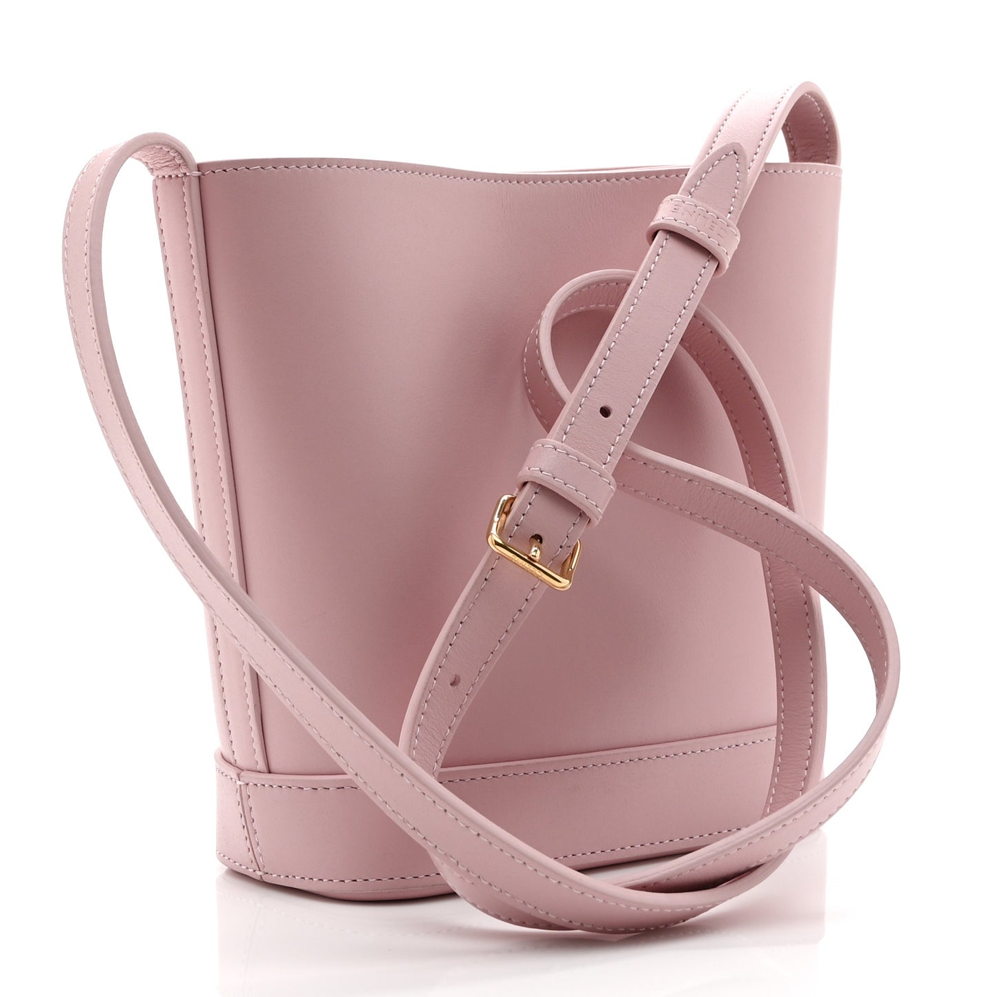 Smooth Calfskin Mini Cuir Triomphe Bucket Bag Light Pink