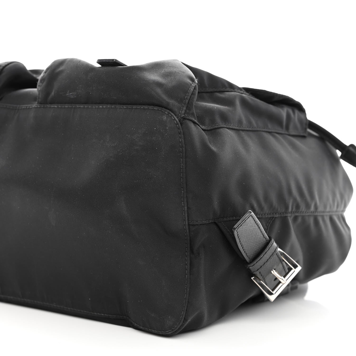 Prada Tessuto Nylon Saffiano Medium Backpack Black 9 of 11