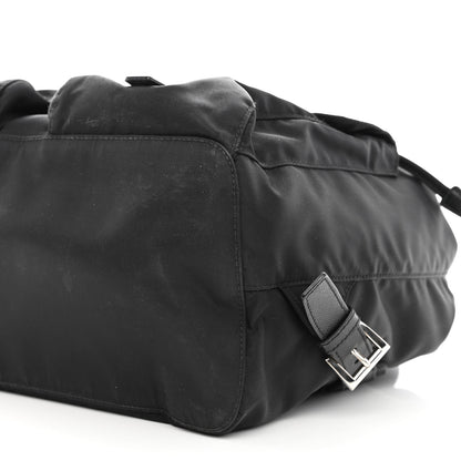 Prada Tessuto Nylon Saffiano Medium Backpack Black 9 of 11
