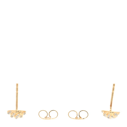 David Yurman 18K Yellow Gold Diamond 8mm Cable Collectibles Stud Earrings 3 of 4