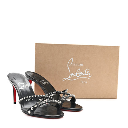 Christian Louboutin Nappa Tatoosh 85 Sandals 37.5 Black 9 of 9