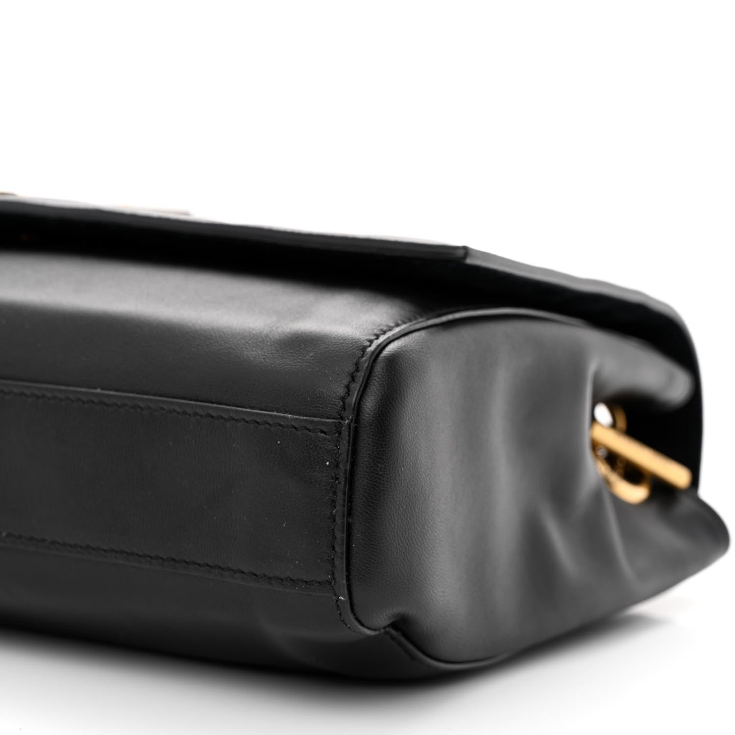 Saint Laurent Smooth Calfskin Suede Medium Reversible Monogram Kate Satchel Black 18 of 18