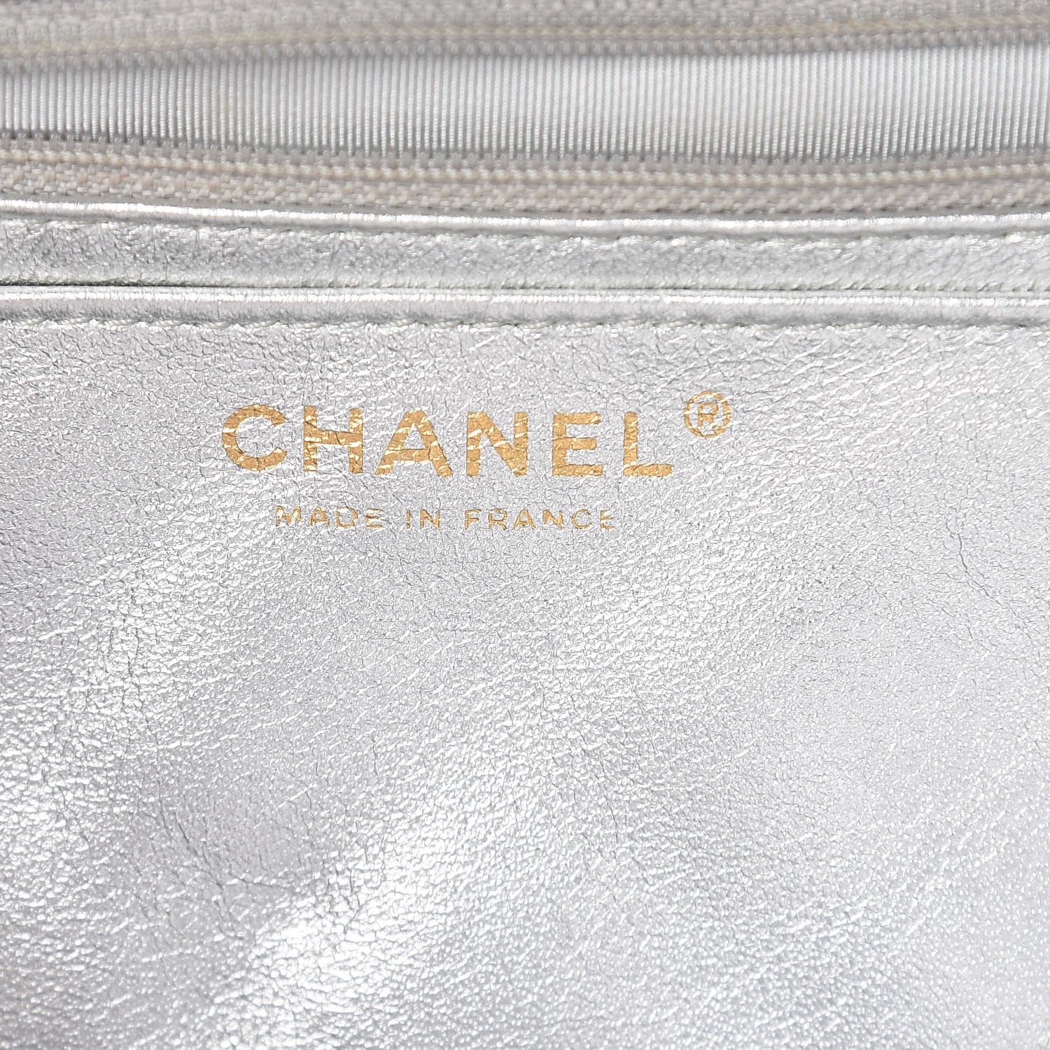 Chanel Metallic Lambskin Quilted Maxi Single Flap Silver 6 of 14