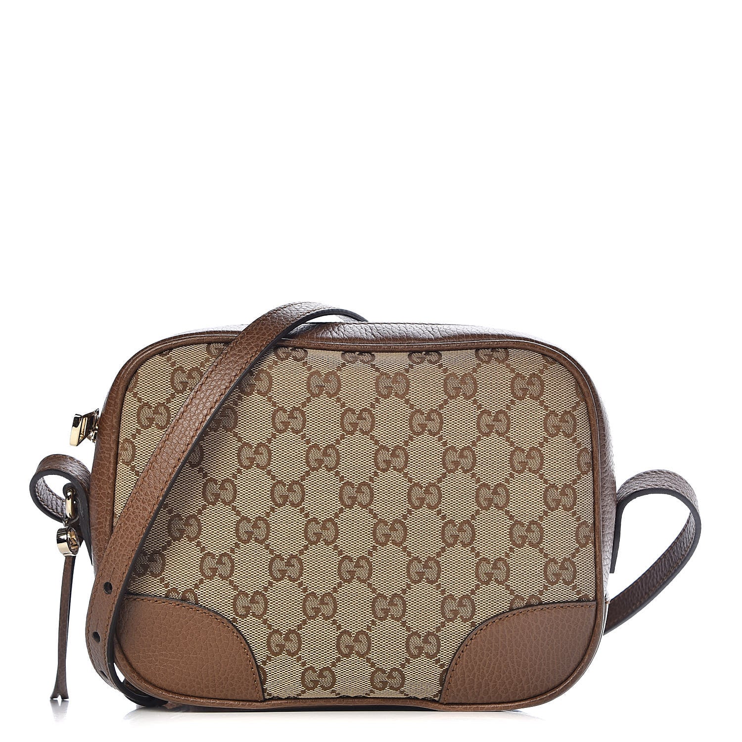 Gucci Monogram Mini Bree Messenger Bag Beige Tabacco 1 of 10