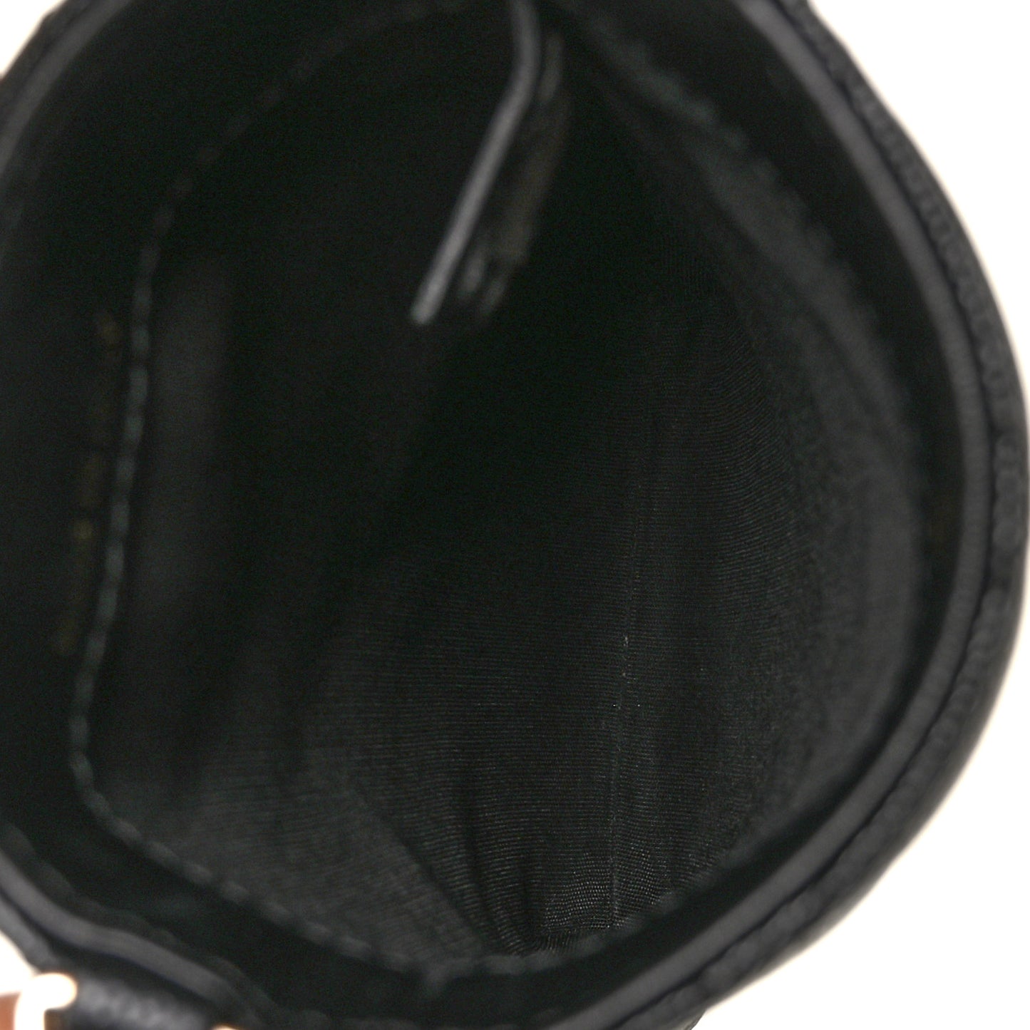 Caviar Quilted French New Wave Phone Holder With Chain Black