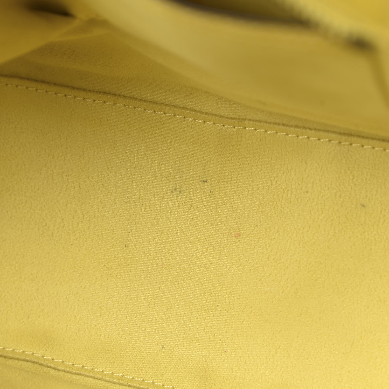 Celine Drummed Calfskin Micro Luggage Citron 13 of 14