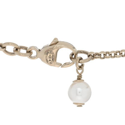 Chanel Pearl CC Pendant Necklace Gold 4 of 4