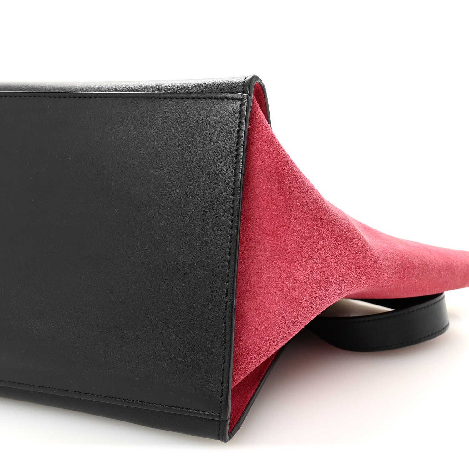 Celine Smooth Calfskin Suede Medium Tri-Color Trapeze Pink 9 of 9