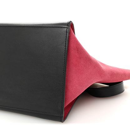 Celine Smooth Calfskin Suede Medium Tri-Color Trapeze Pink 9 of 9