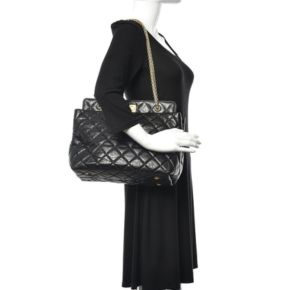 Chanel Aged Calfskin Reissue 2.55 Tote Black 2 of 10