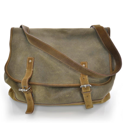 Miu Miu Leather Suede Messenger Bag Unisex 1 of 7