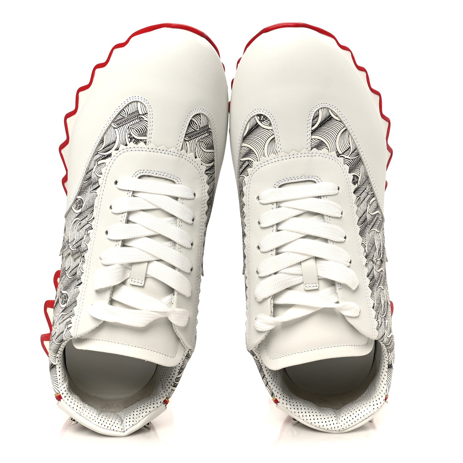 Christian Louboutin Calfskin Rubber Neoprene Nappa Logo Mens Christian Louboutin Calfskin Rubber Neoprene Nappa Logo Mens