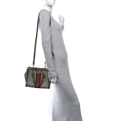 Gucci GG Supreme Monogram Small Ophidia Tote Bag Brown 2 of 11