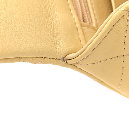 Chanel Lambskin Quilted Mini Top Handle Rectangular Flap Yellow 11 of 12