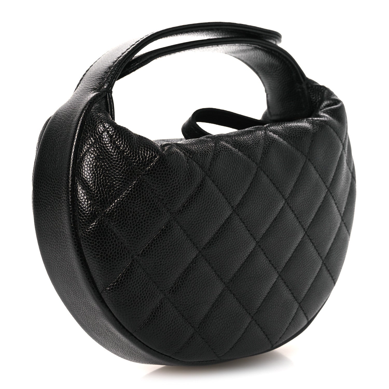 Chanel Caviar Quilted Polly Pocket Pouch Hobo Black 3 of 12