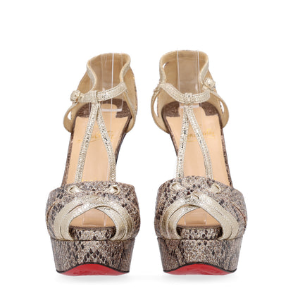 Christian Louboutin Glitter Glennalta 150 Pumps 36.5 Roccia 3 of 10