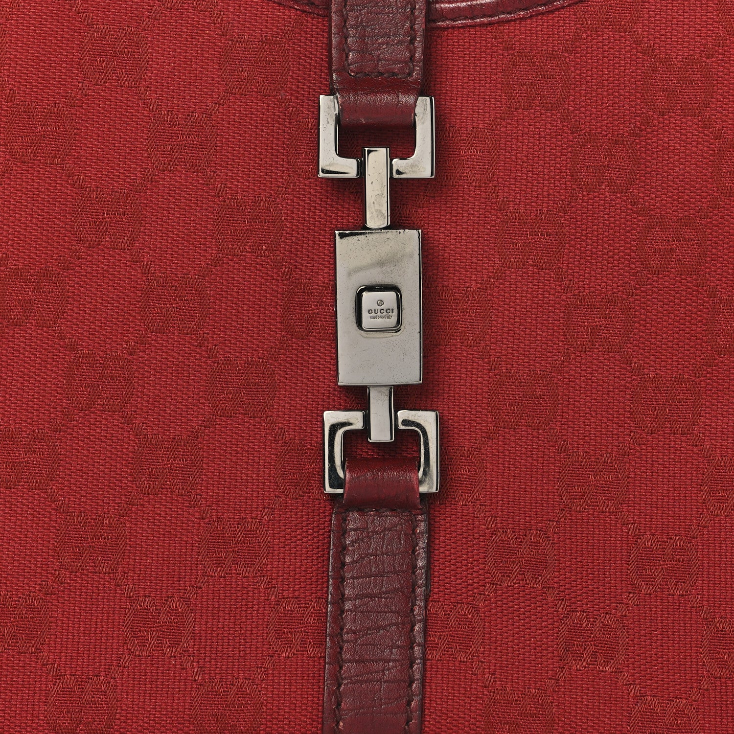 Gucci Monogram Small Bardot Bag Red 8 of 13