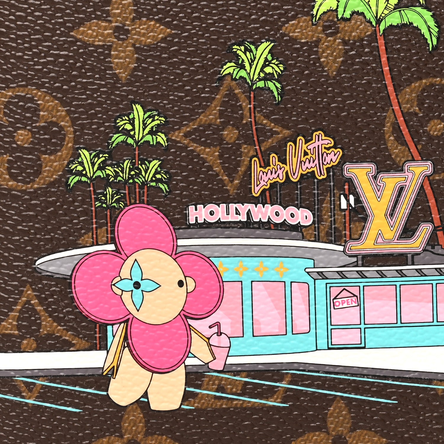 Louis Vuitton Monogram 2021 Christmas Animation Hollywood Passport Cover Fuchsia 9 of 9