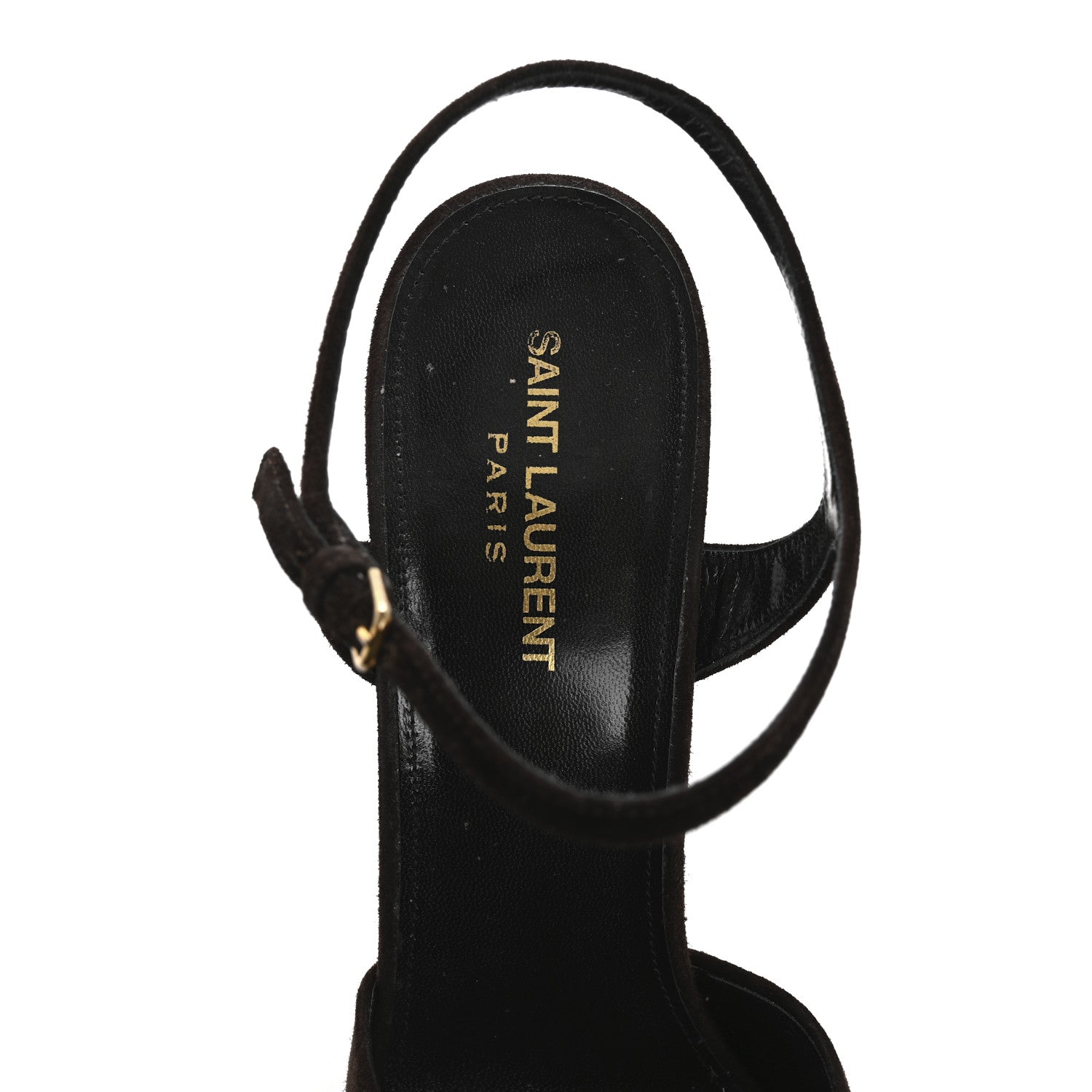Saint Laurent Suede Cachemire Bianca 85 Platform Sandals 41 Coffee 7 of 13