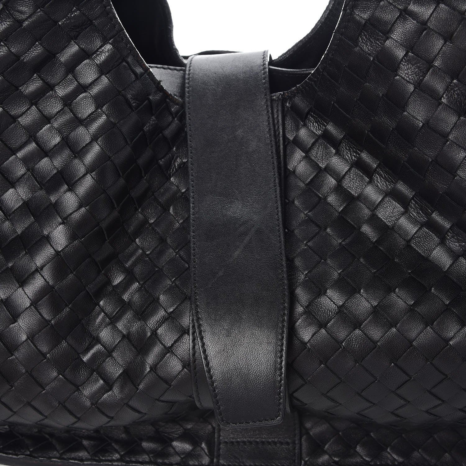 Bottega Veneta Nappa Intrecciato Shoulder Bag Black 13 of 17