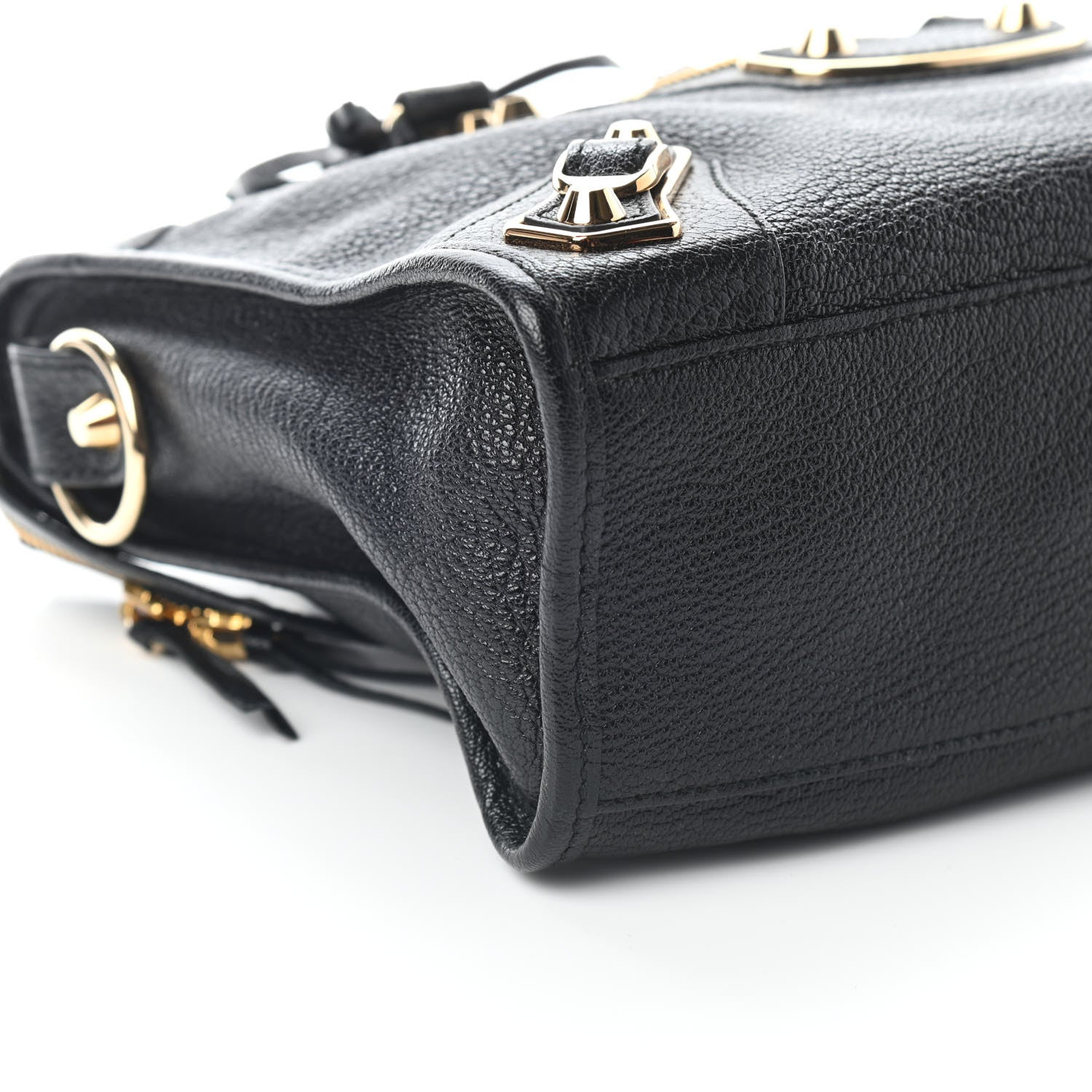 Balenciaga Chevre Gold Metallic Edge Hardware S City Black 7 of 8