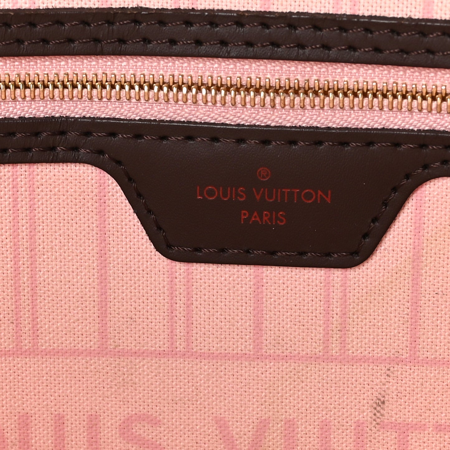 Damier Ebene Neo Neverfull MM Rose Ballerine