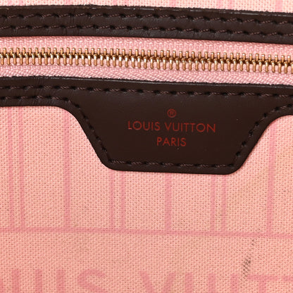 Louis Vuitton Damier Ebene Neo Neverfull MM Rose Ballerine 6 of 10