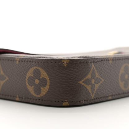 Louis Vuitton Monogram Pochette Felicie Chain Wallet Fuchsia 10 of 12