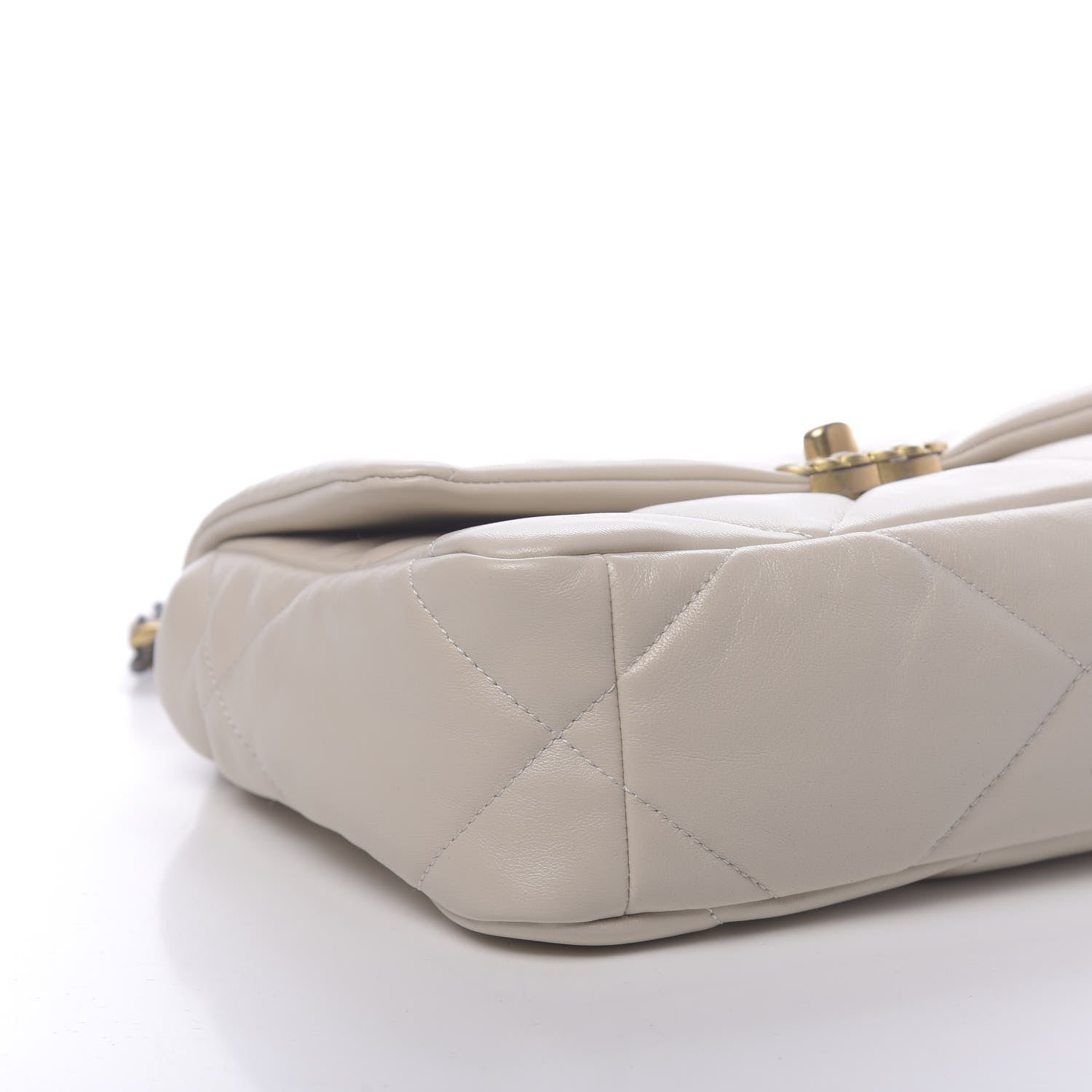 Chanel Goatskin Quilted Medium 19 Flap Beige 8 of 11