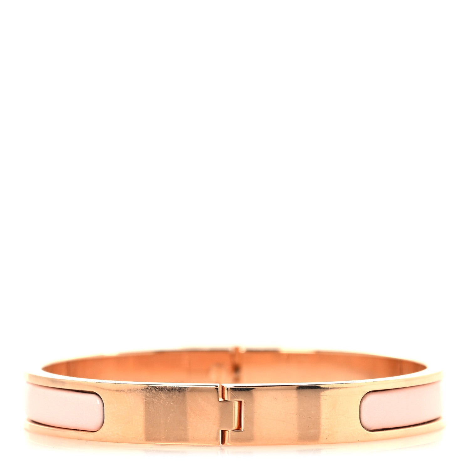 Hermes Enamel Mini Clic Kelly Bracelet PM Rose Candeur 3 of 5